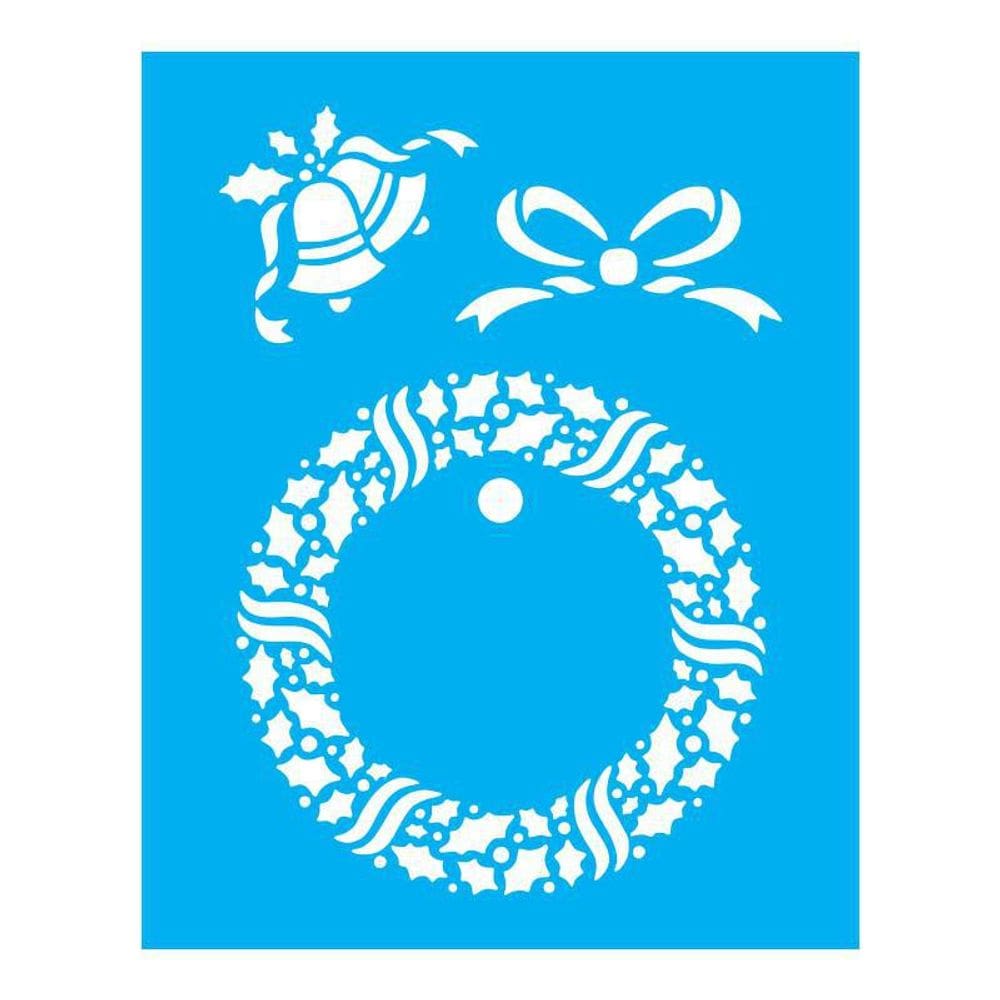 Stencil Tamako Guirlanda Natal - 20X25Cm - Ref B120