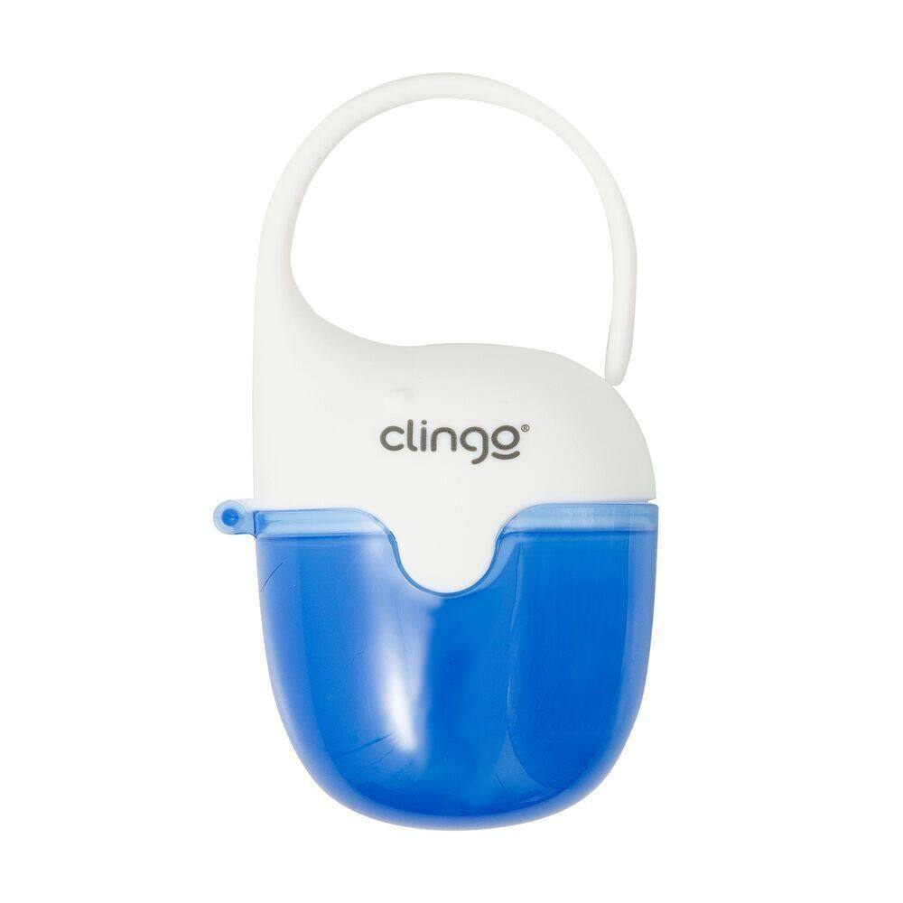Porta Chupetas Compacto Armazena 3 Chupetas Resistente Desenho Baleia Azul
