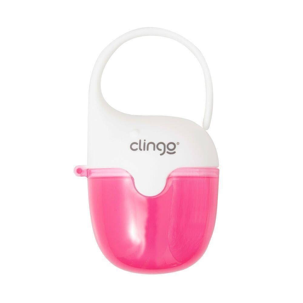 Porta Chupetas Compacto Armazena 3 Chupetas Resistente Desenho Baleia Rosa