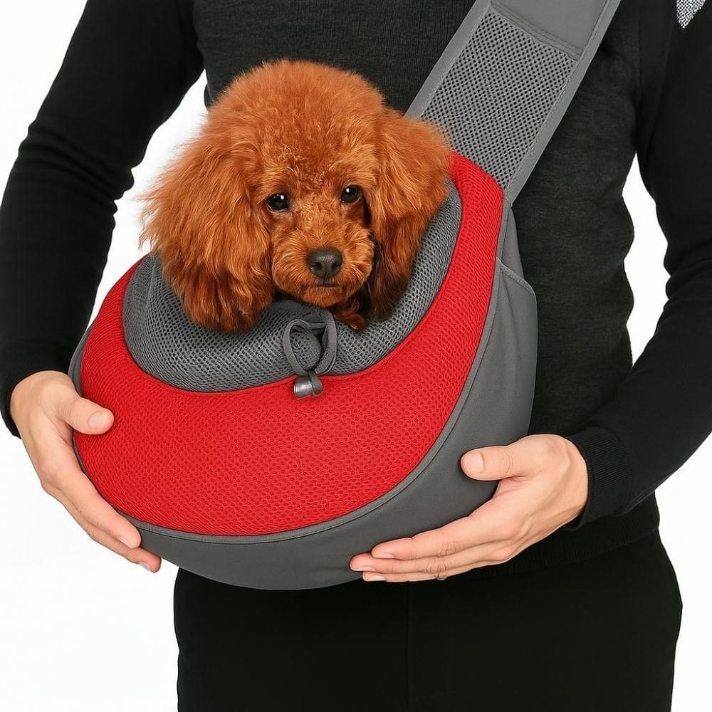 Bolsa De Ombro Para Transporte De Pet Cachorro Gato Canguru Transversal Tiracolo Luxo