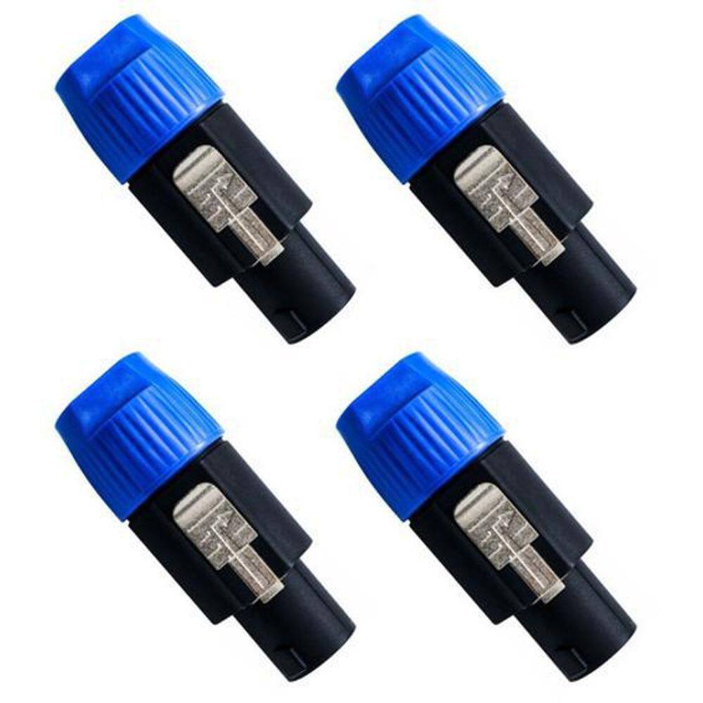 Kit 4 Conector Speakon Macho Linha 4 Vias 309M Csr