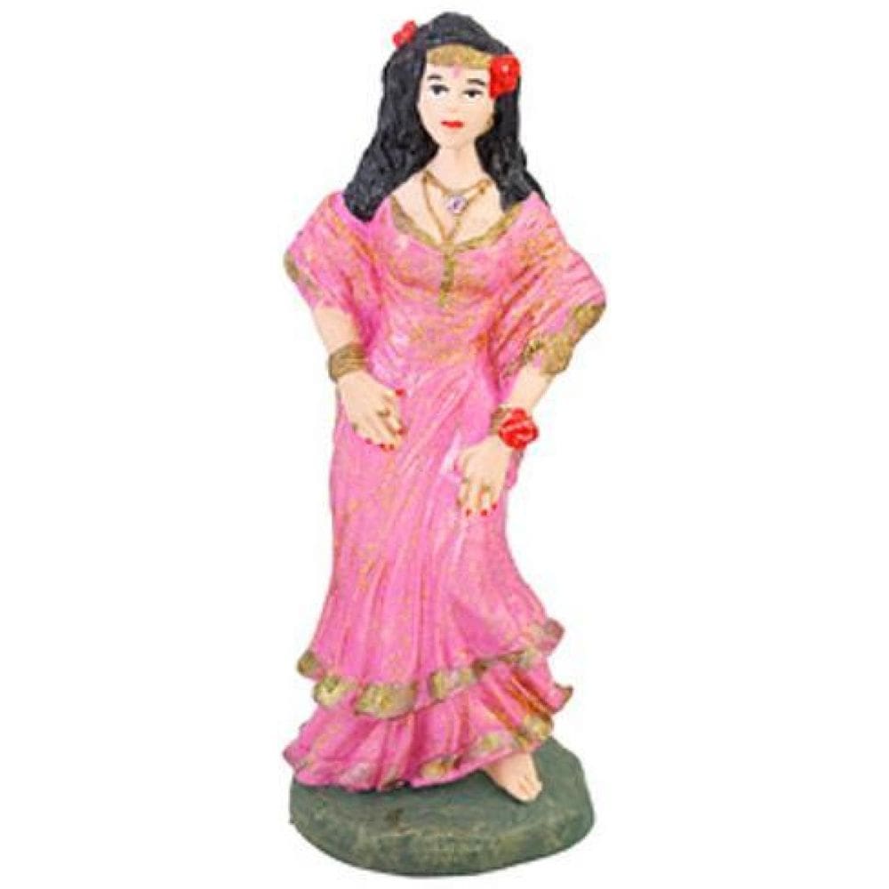 Escultura Cigana Rosa 15 Cm Em Resina