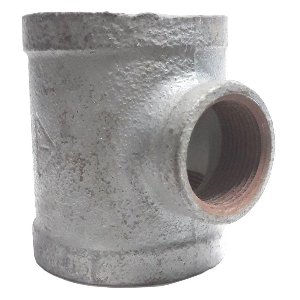 Te De Ferro Galvanizado Redução 3` X 2`