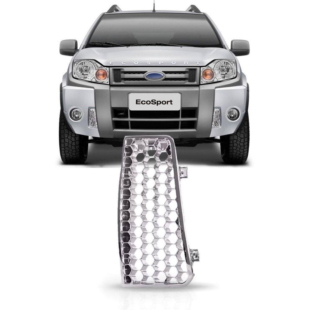 Grade Cromada Ford Ecosport 2008-2012 Modelo Colmeia