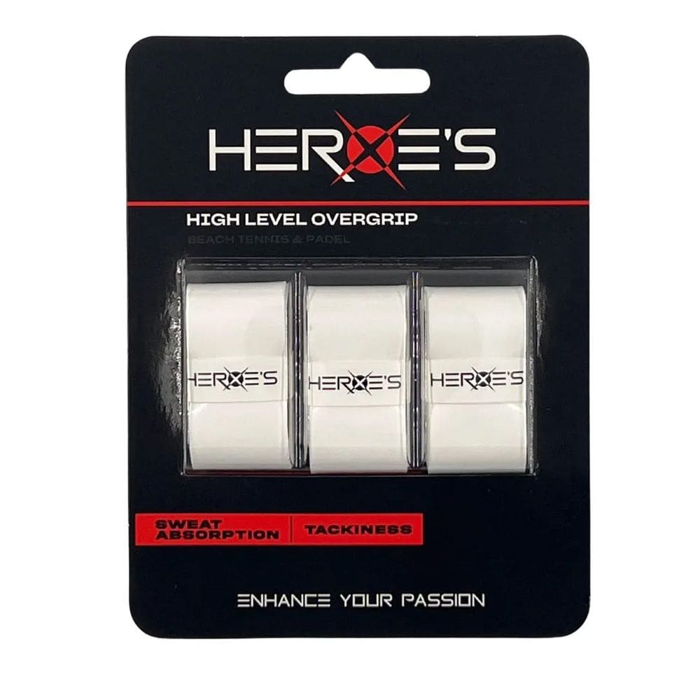 Overgrip Heroes High Level Com 03 Unidades Branco