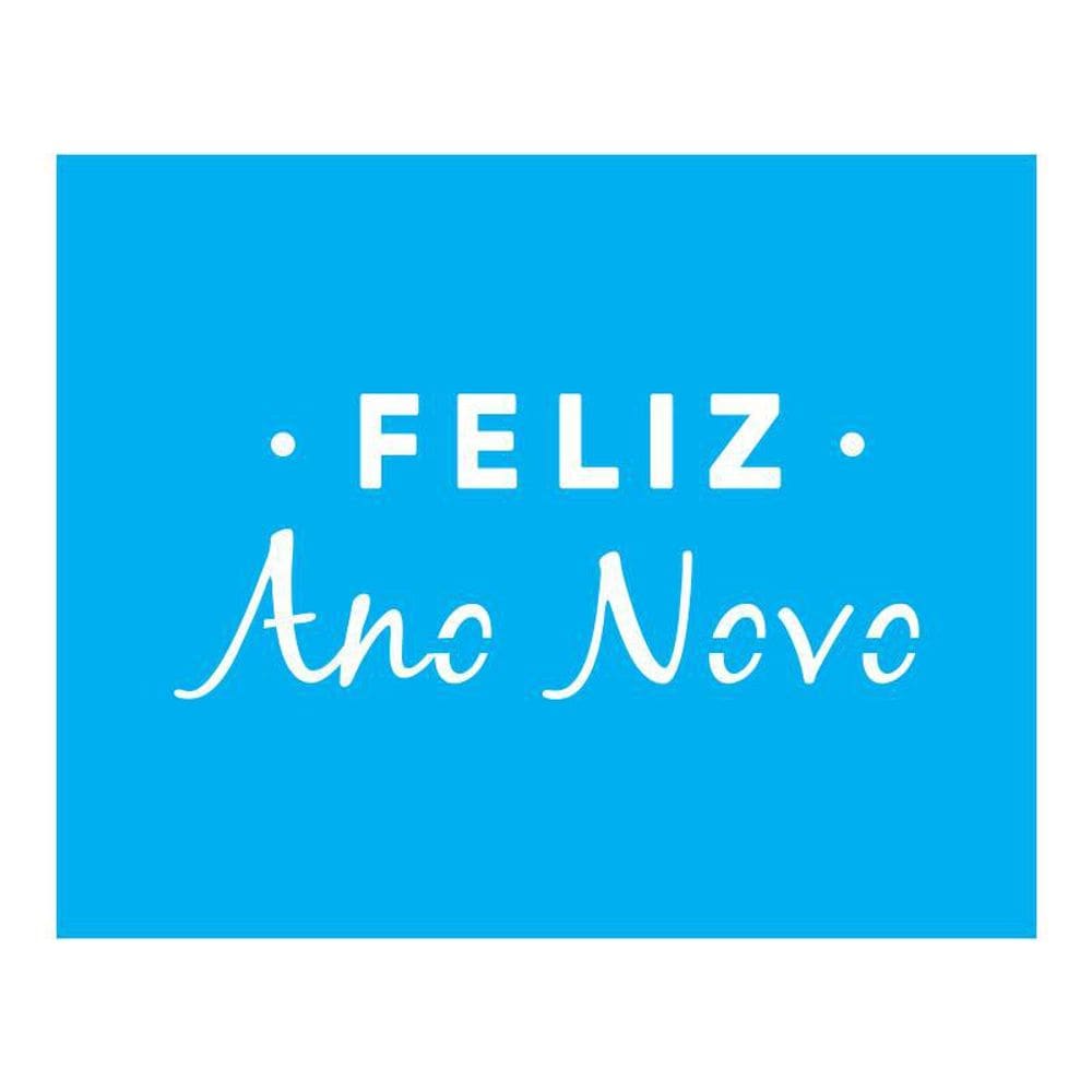 Stencil Tamako Feliz Ano Novo - 20X25Cm - Ref B666