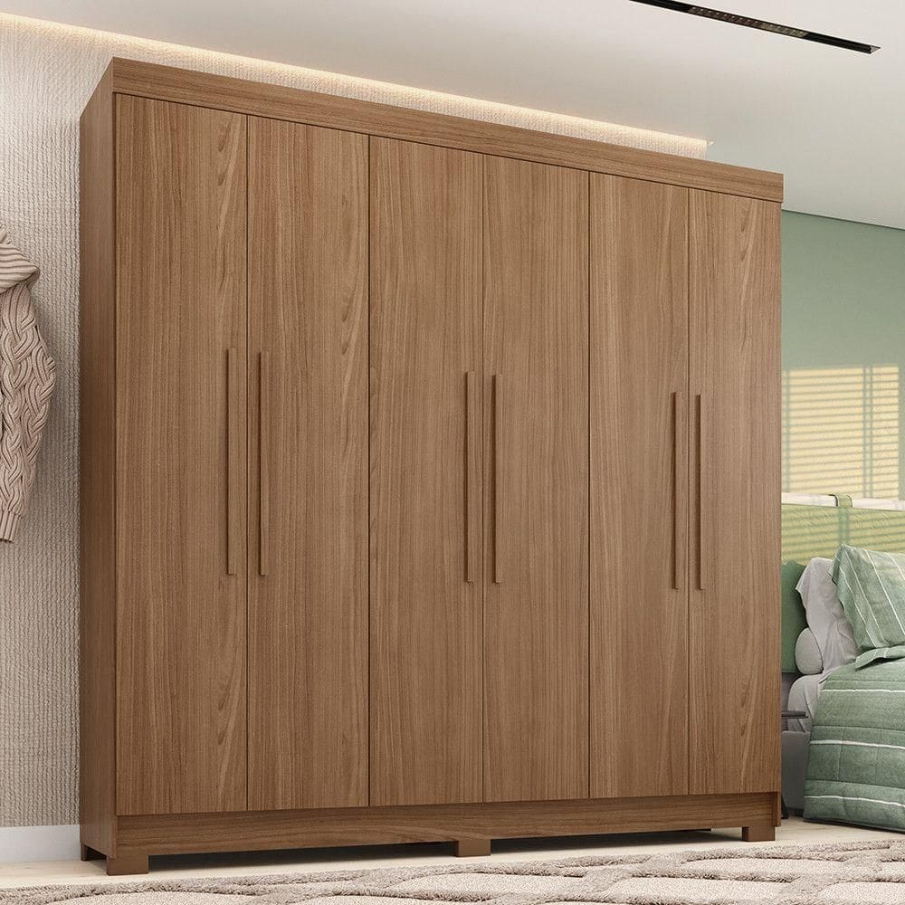 Guarda-roupa Casal 194,40cm 6 Portas- 2 Gavetas Horácio