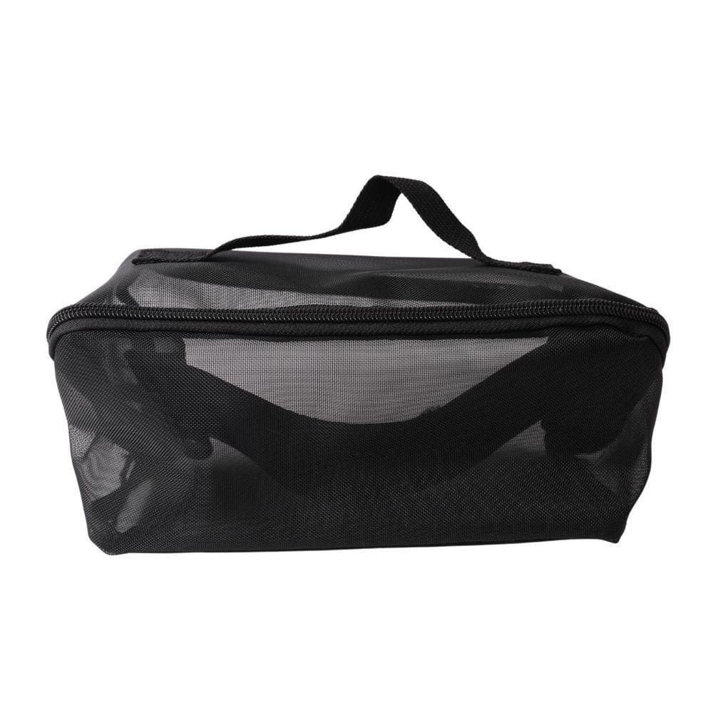 Necessaire De Tela Com Divisória Leve E Organizada Miss Frandy Preta