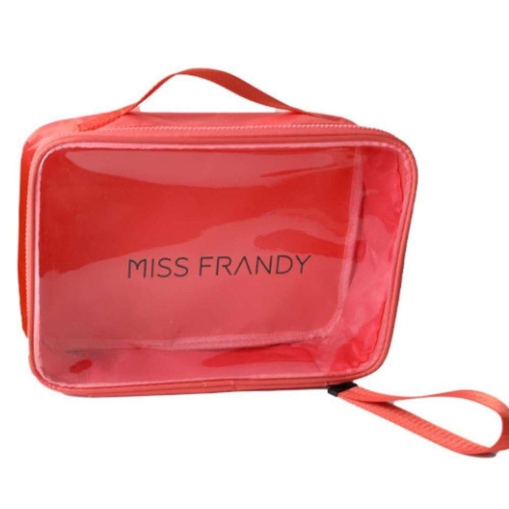 Necessaire De Maquiagem G Grande, Prática E Sofisticada Miss Frandy Laranja