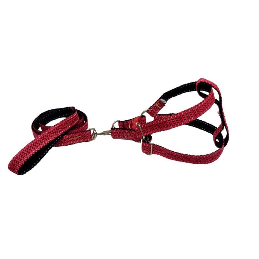 Coleira Peitoral Riscadinho Americano - Vermelho Nº 00