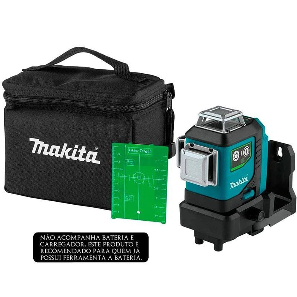 Nivel A Laser 360 Graus A Bateria 12V Cxt Makita Verde