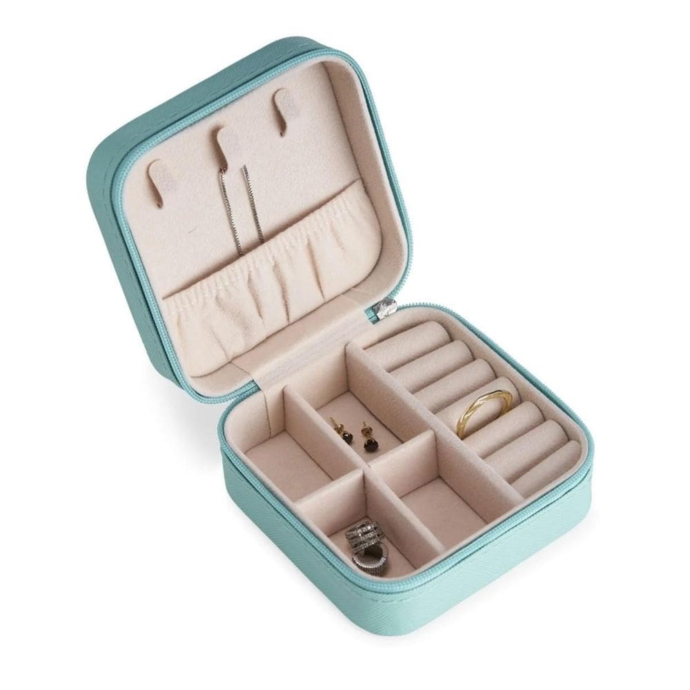 Porta Joias Bijuteria Anéis Estojo Portátil Viagem