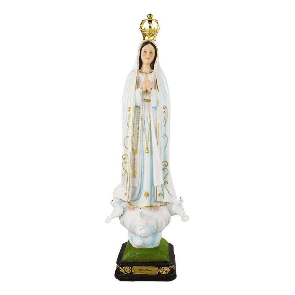 Imagem Estátua Resina Nossa Senhora De Fátima Grande - 67cm