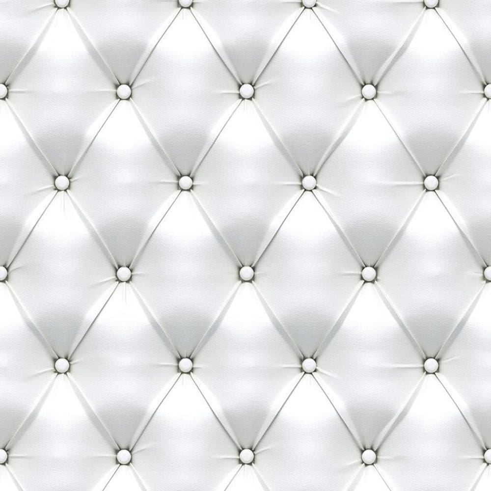 Papel De Parede Adesivo Couro Branco - 3,0M