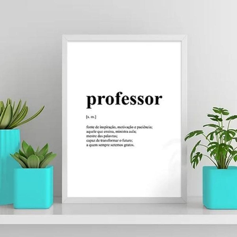 Quadro Definição Professor 33X24Cm