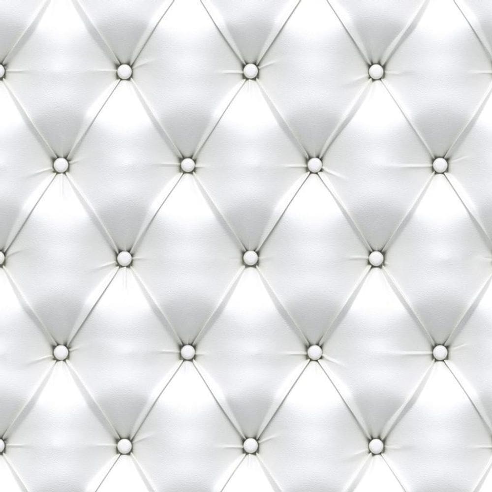 Papel De Parede Couro Branco Prata Autocolante Sala E Quarto