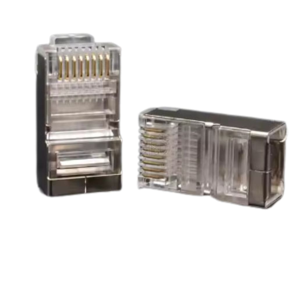 Conector Rj45 Cat6 Blindado EZ Passagem  Pacote C/50 Peças