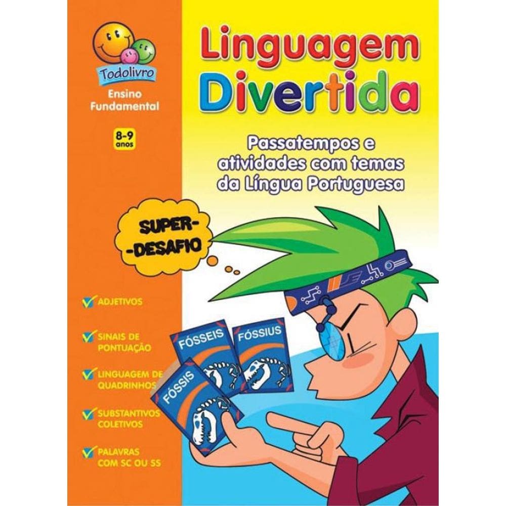 Livro Linguagem Divertida: 8-9 Anos Laranja