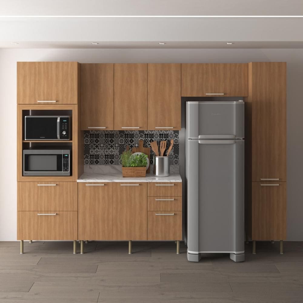 Cozinha Completa Modulada 5 Peças com Balcão com Tampo Multimóveis CR20451