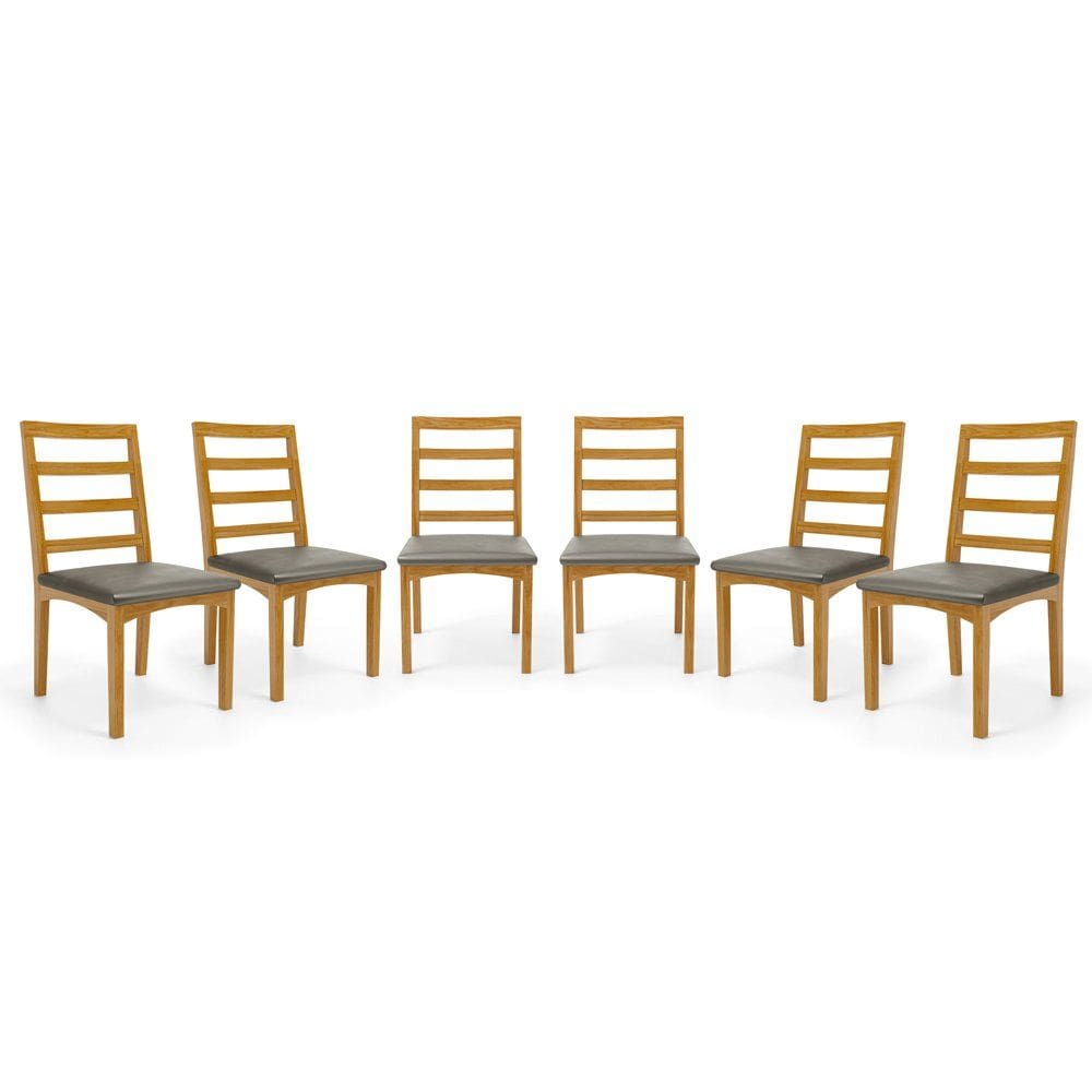 Kit Com 6 Cadeiras Cecília Madeira Maciça Assentos Estofados Para Mesa De Jantar