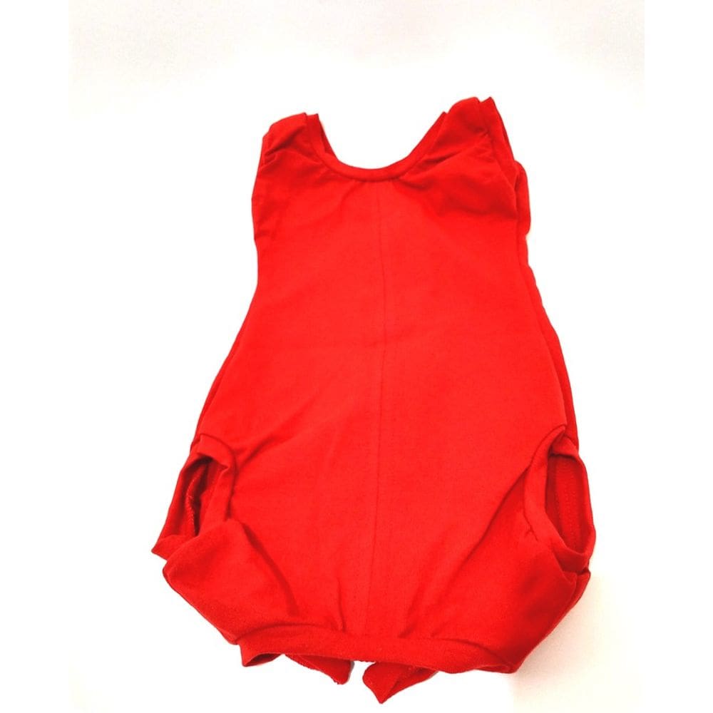 Roupa cirúrgica para cachorro na cor vermelha tamanho PP