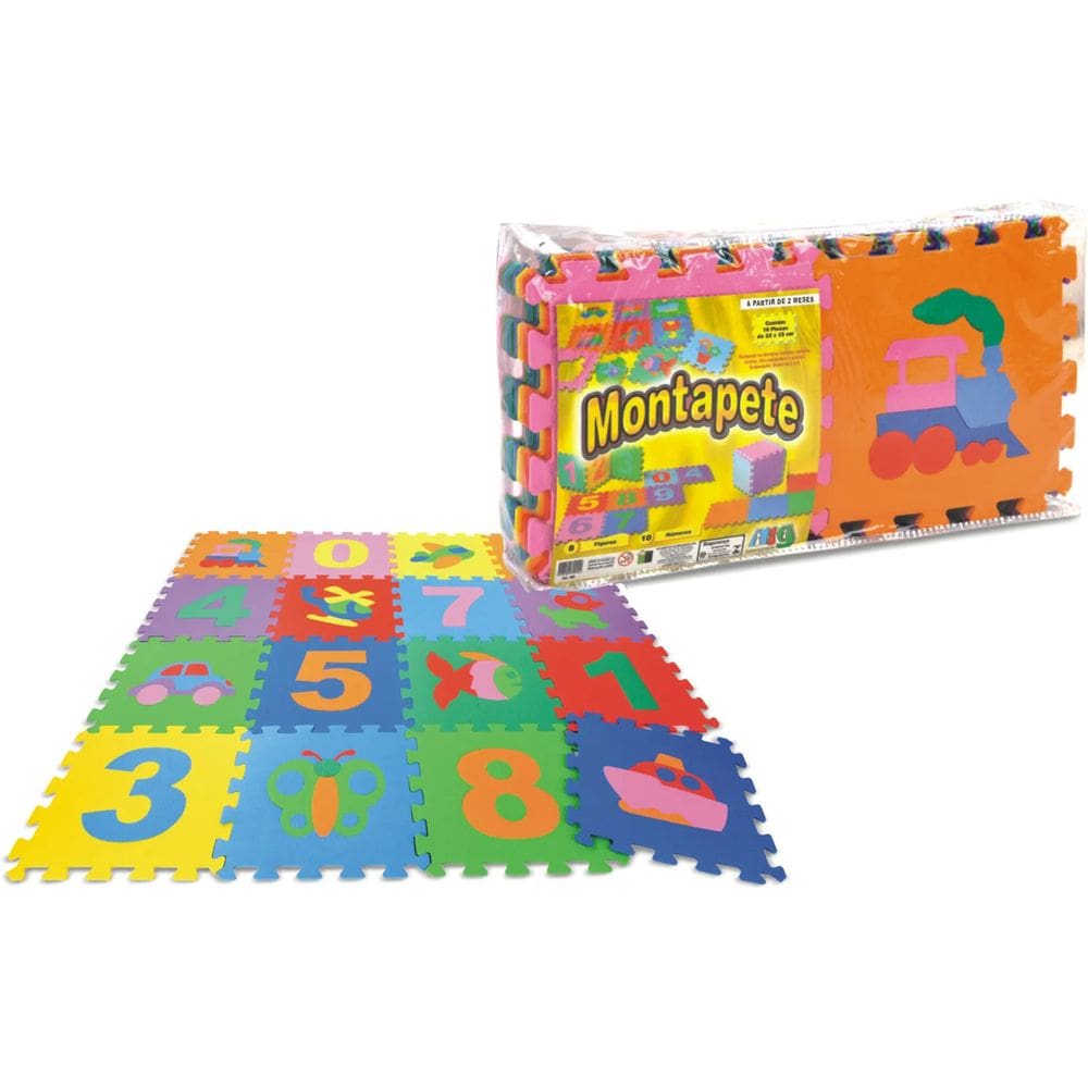 Tapete De Eva Infantil Números E Figuras 18 Placas Nig 0900