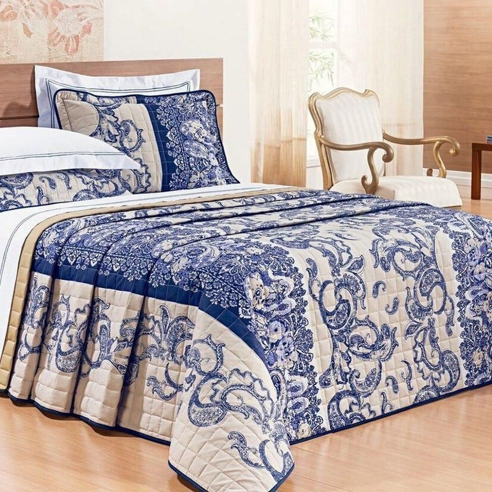 Cobre Leito 200 Fios 2 Peças Bellagio 88x188cm