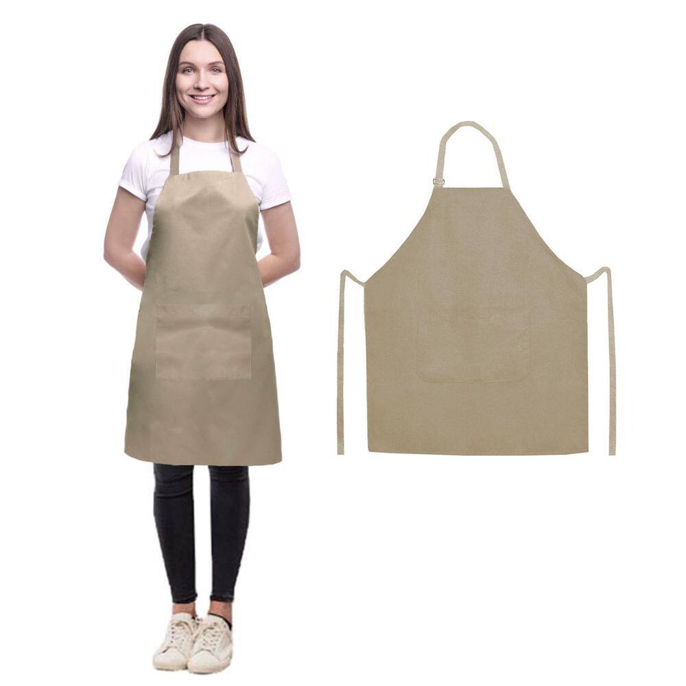 Avental Caqui Profissional Bege Chef Barista Bartender 10un