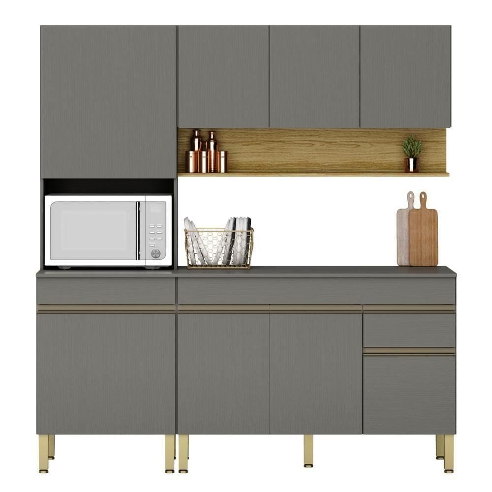 Conjunto De Armarios Modulados Line - 8 Portas E 1 Gaveta