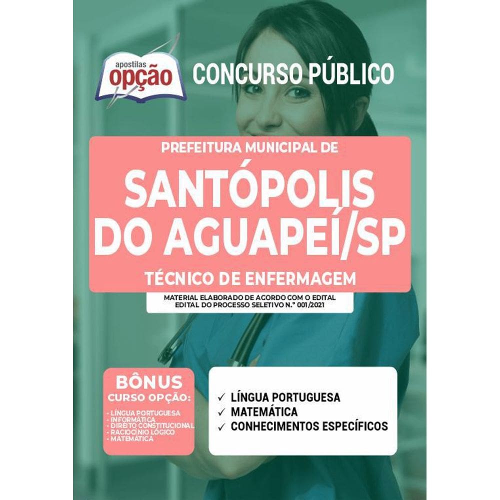 Apostila Santópolis Do Aguapeí - Técnico De Enfermagem