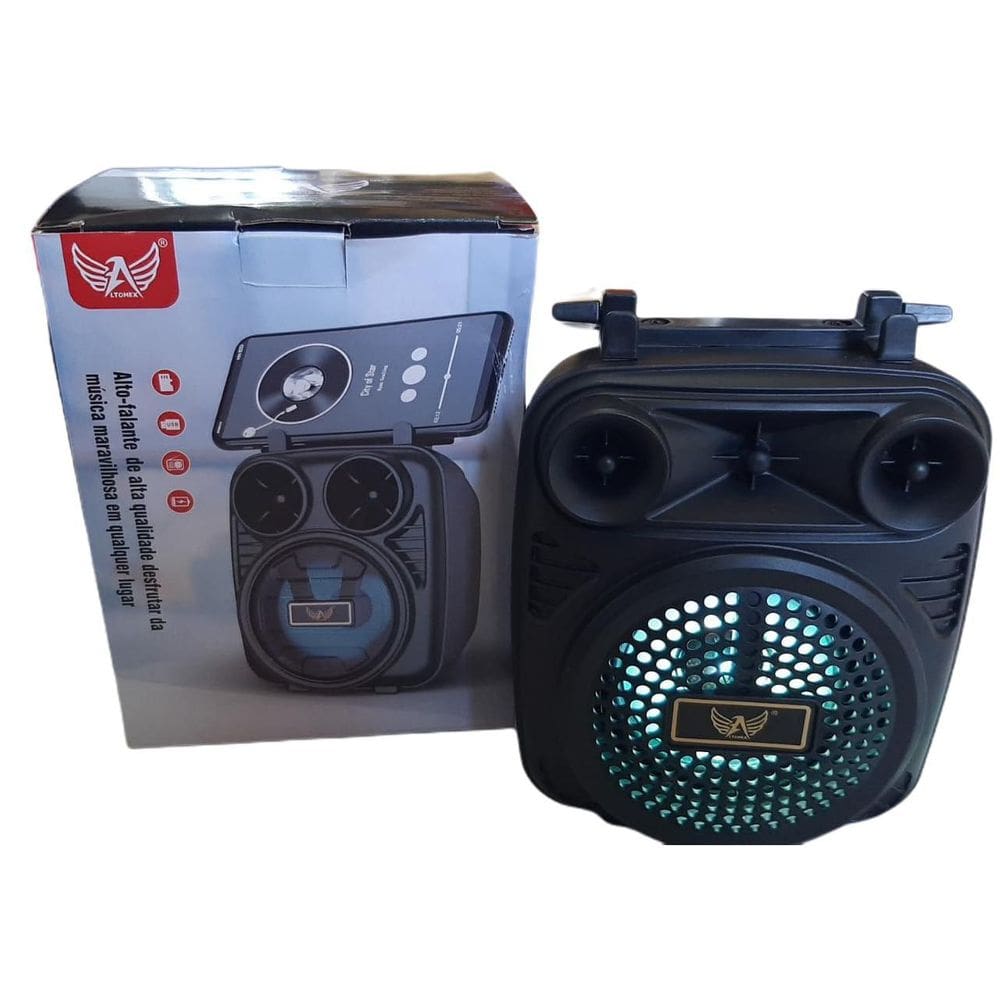 Caixinha Portátil De Som Bluetooth Usb Radio Fm