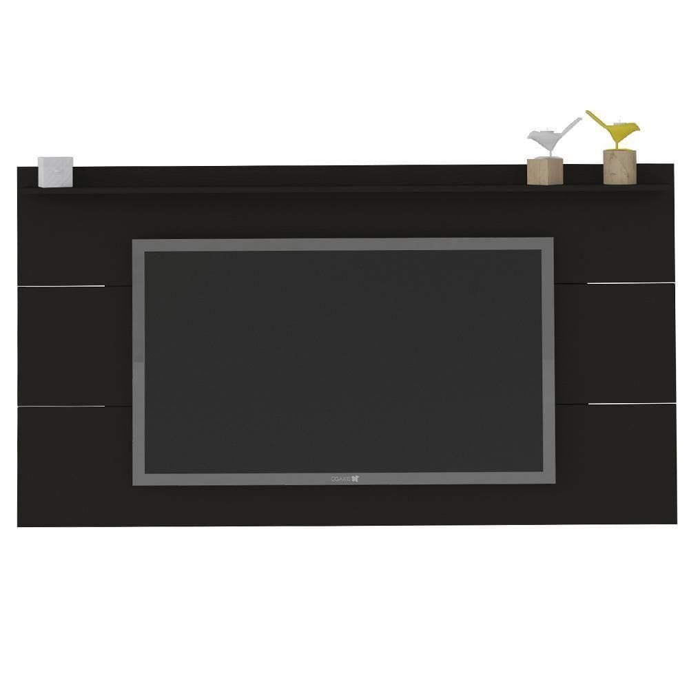 Painel Suspenso Para 60 Pol 1 Prateleira 180 Cm Preto Arly