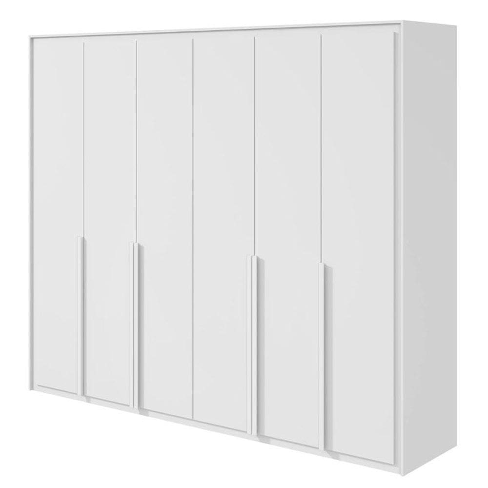 Guarda Roupa Casal Imperatore 6 Portas com KIt Sapateira Branco Brilho – Lopas