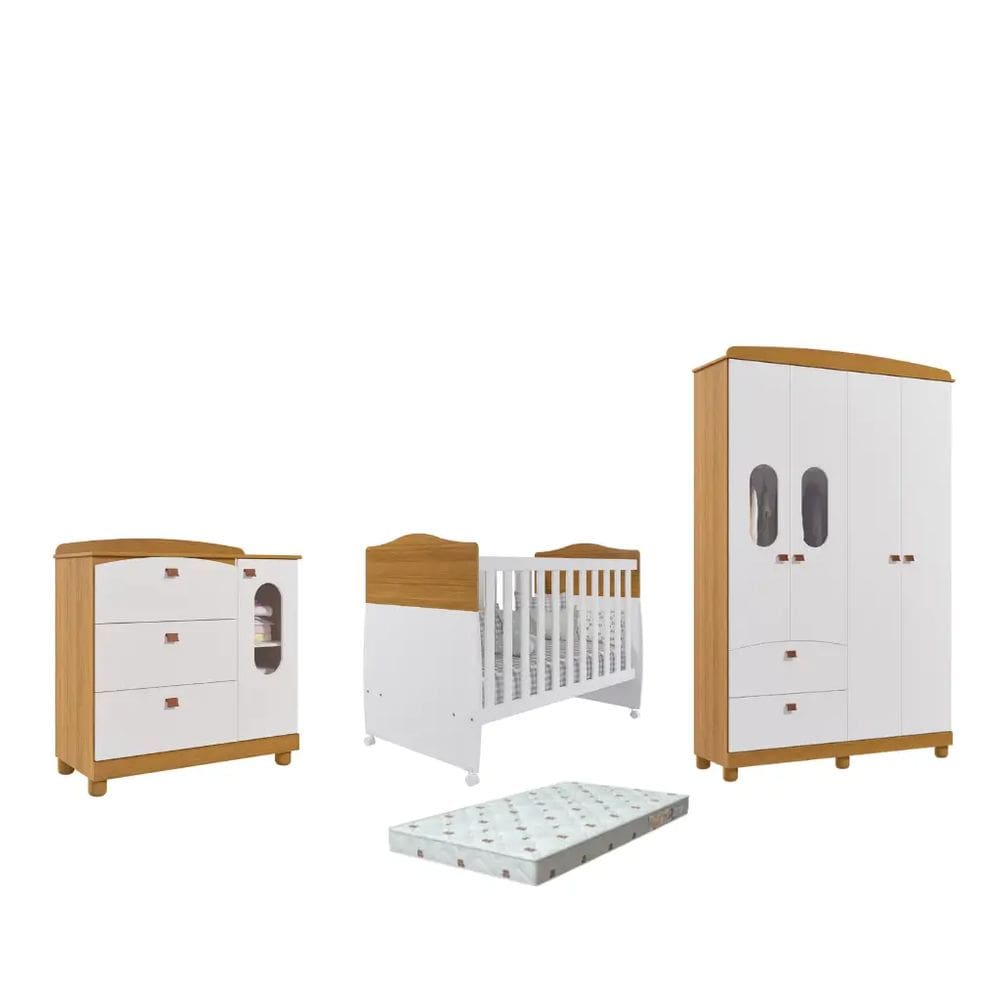 Quarto Bebe Completo Fofura Dorabelly Com Colchão