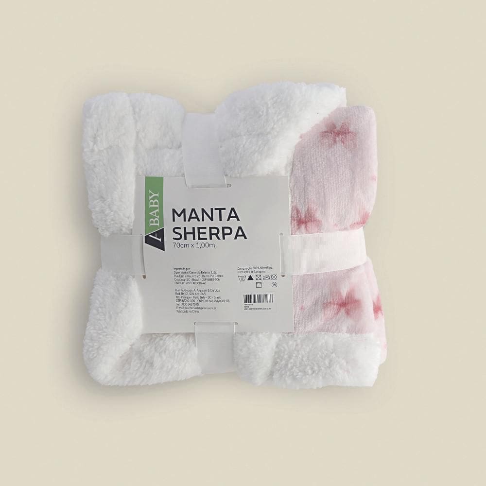 Manta Sherpa Laços Microfibra - A\\BABY