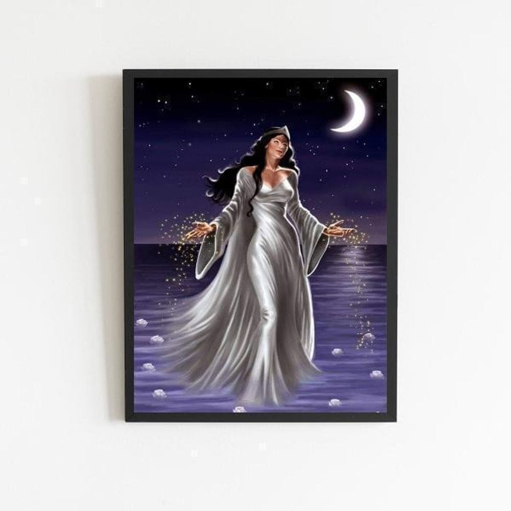 Quadro Umbanda Iemanjá 33X24Cm Preta