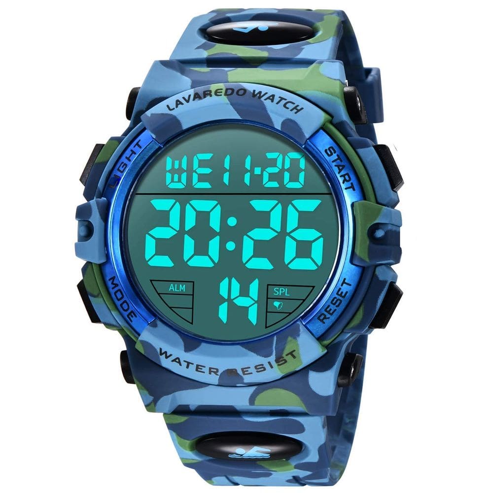 Relógio L LAVAREDO Digital Sports Waterproof 50m para homens