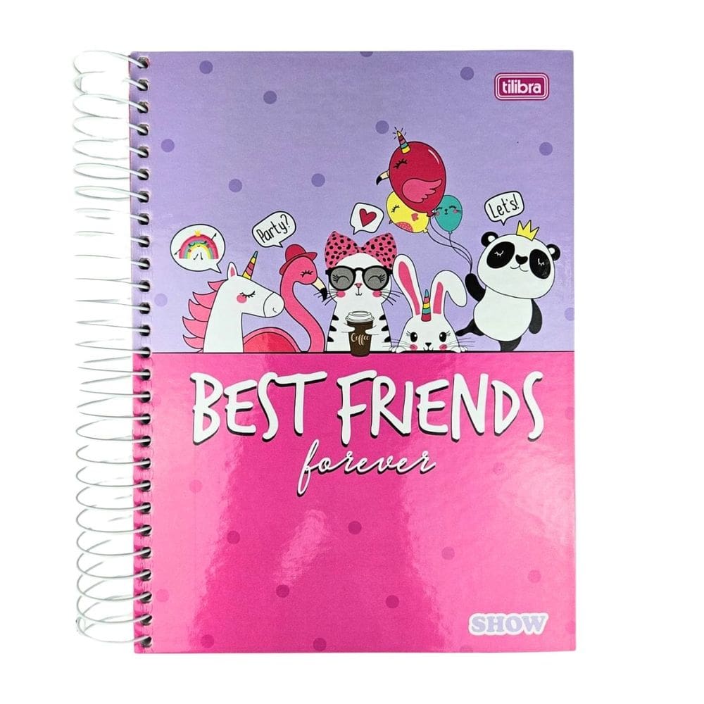 Caderno Espiral Universitário 16 Matérias Show Masculino/Feminino 256 Folhas Capa Dura Tilibra