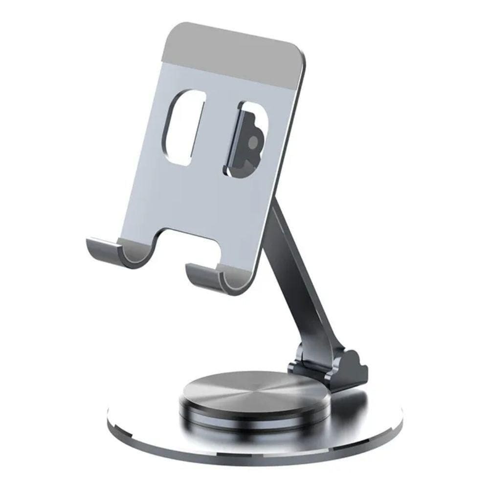 Suporte De Mesa Giratório 360º Dobrável Ajustável Compacto Para Celular Tablet