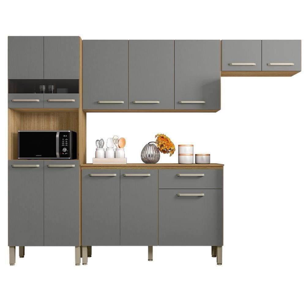 Armário De Cozinha Versalhes-Balcão 12 Portas E 1 Gaveta