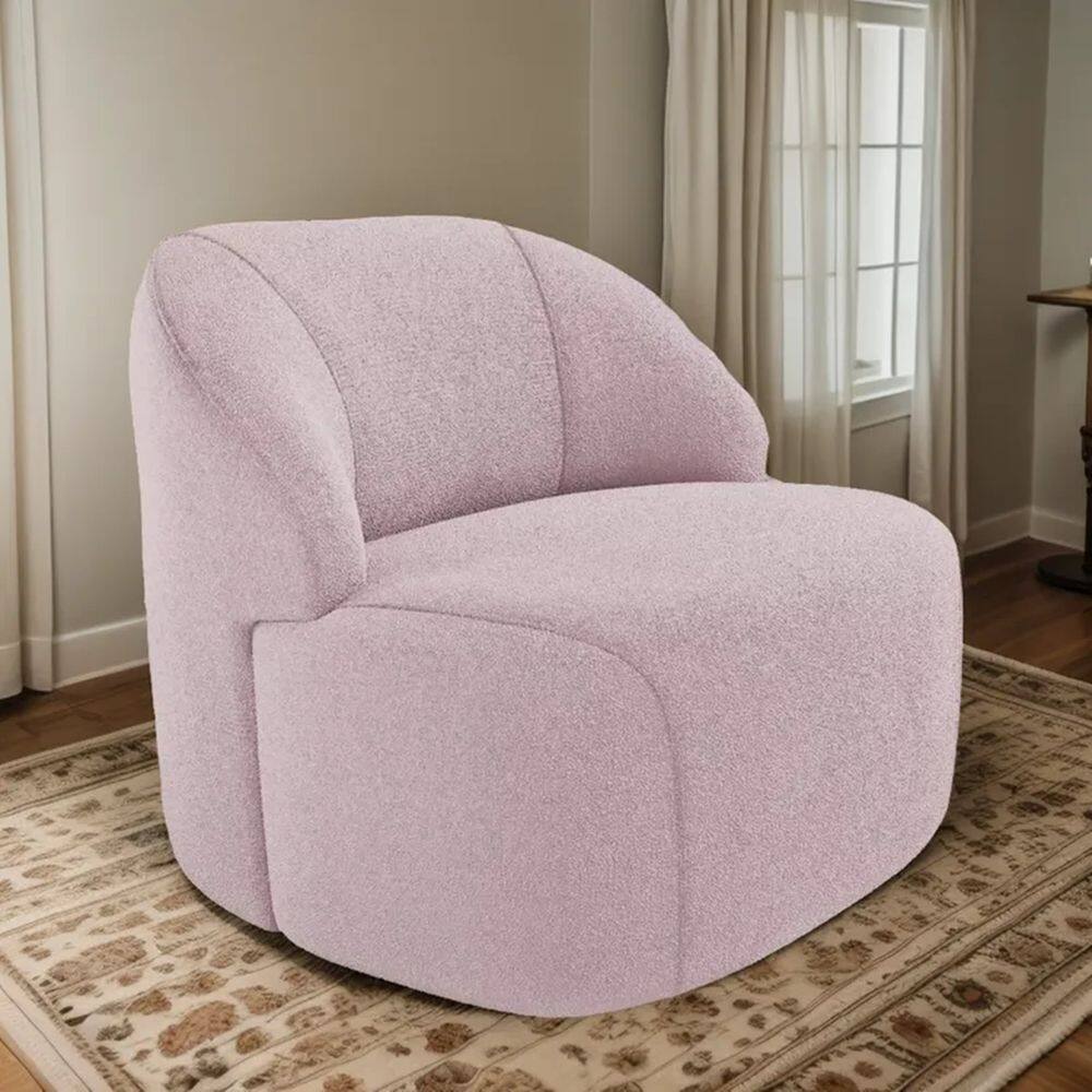 Poltrona Organica Decorativa Eloa Boucle Rose - Londrilar
