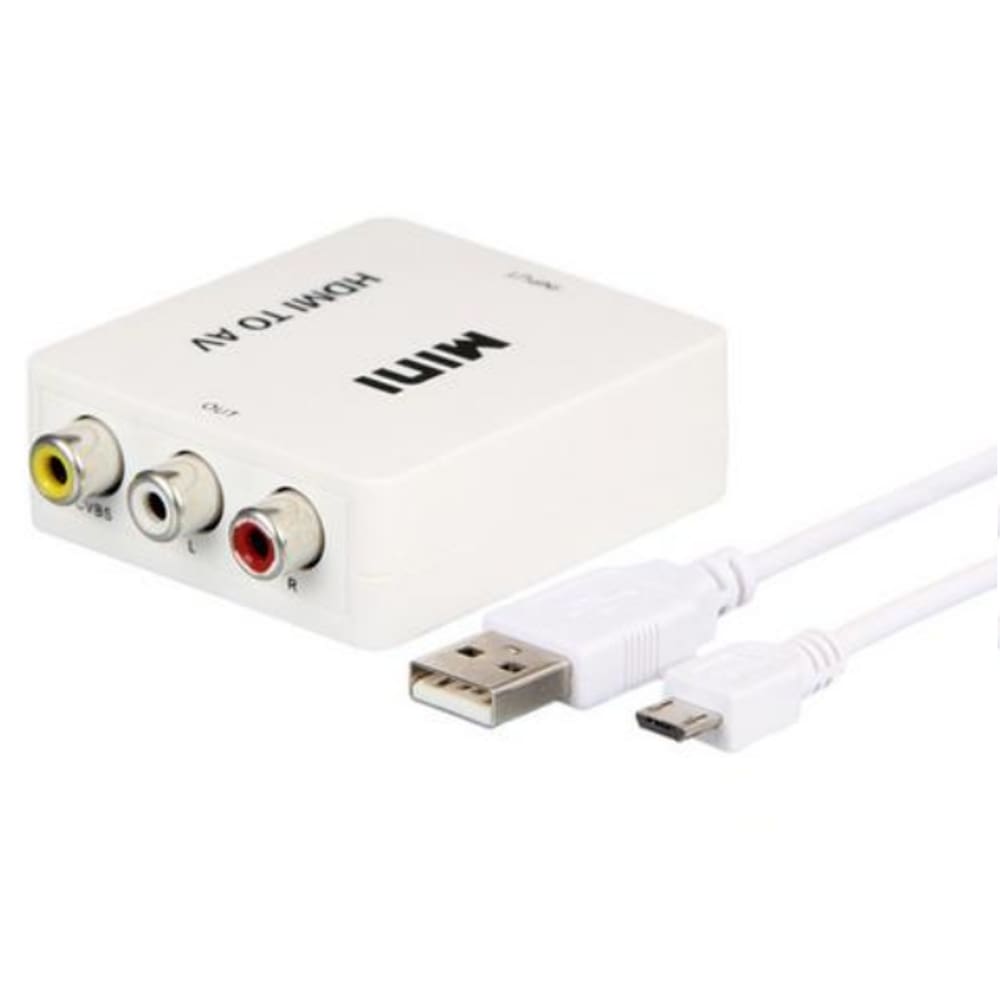 Mini Adaptador Conversor De Hdmi X Rca Video Composto 3 Av