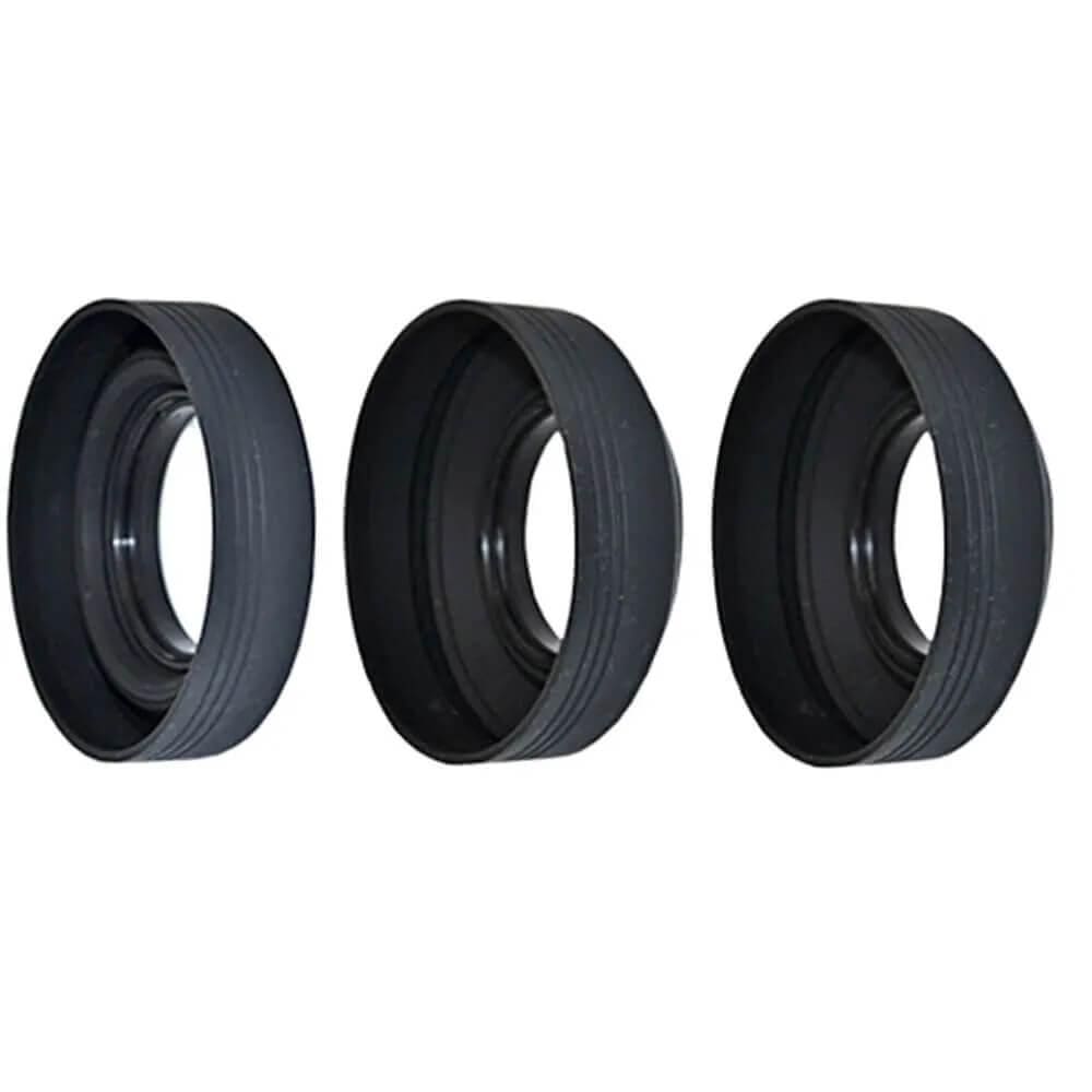 Para-Sol 62Mm Silicone 3 Em 1 Universal Para Lentes