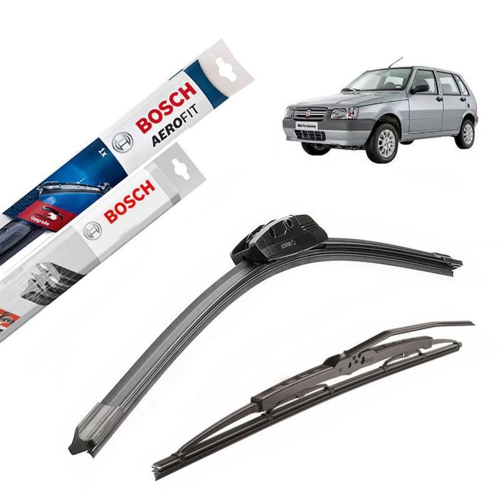 Kit Palheta Limpador Parabriasa Uno Mille 1998 1999 2000