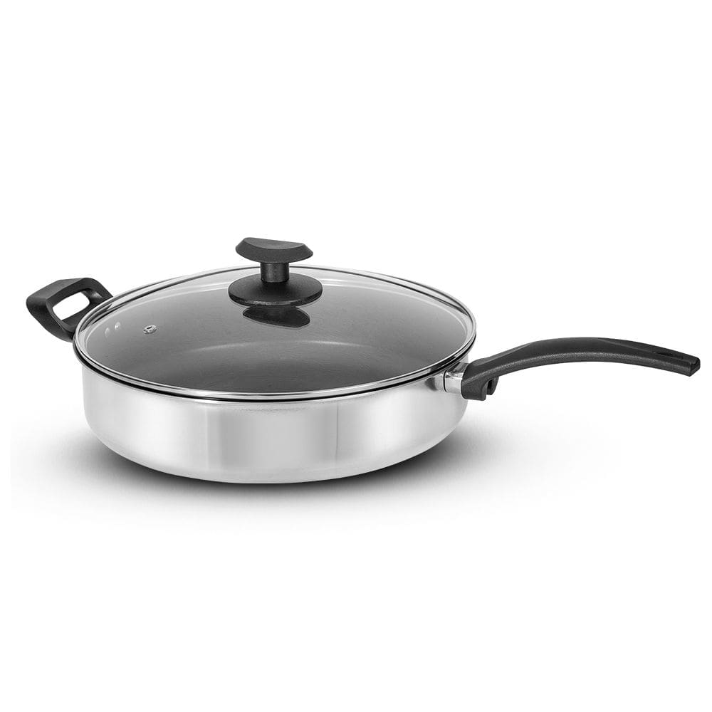 Frigideira Extra Forte Gourmet Antiaderente nº30 Tampa Vidro