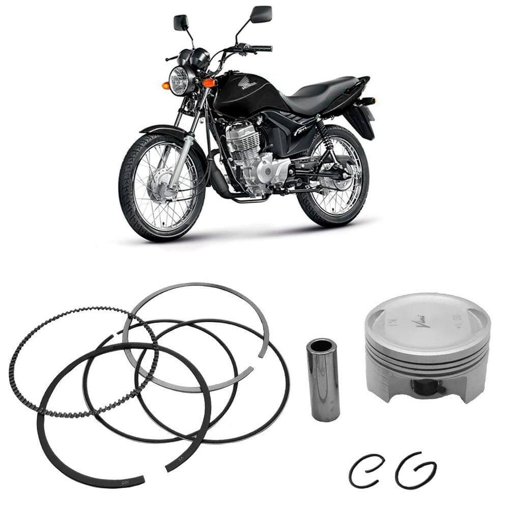 Kit Pistão Anel Motor 0.50 CG Fan NXR Bros 125 Controlflex