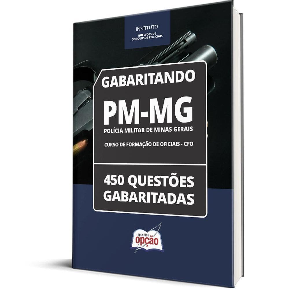 Caderno Pm Mg Curso Formação Oficiais Cfo 450 Questões