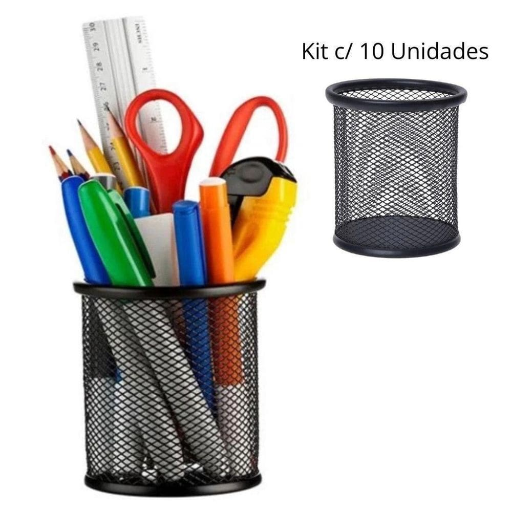 Porta Caneta, Porta Lápis, Porta Treco Kit 10 Unds, Redondo,