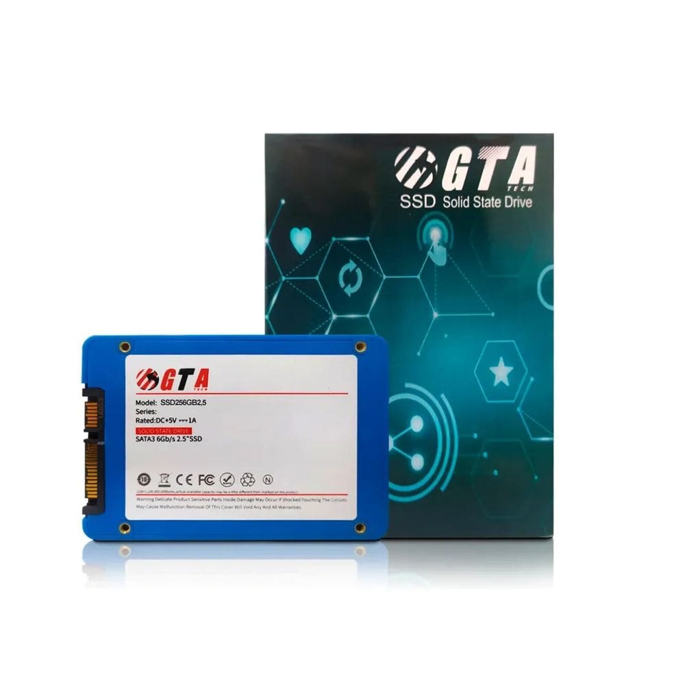 Ssd 256gb 2.5 Sata 3 560mb/s Leit - 500mb/s Grav Gta Tech