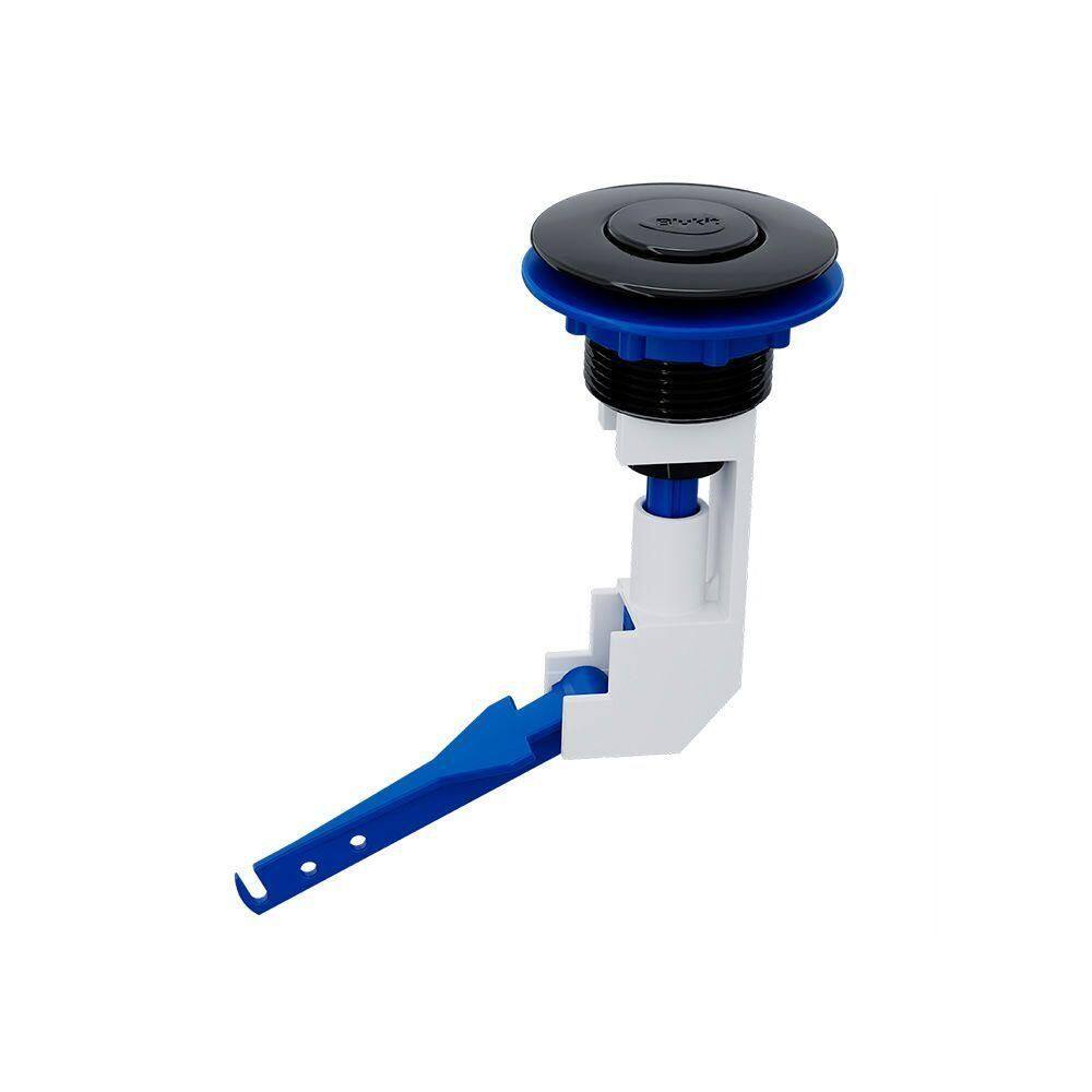 Botão De Acionamento Superior 2 Em 1 Para Caixa Acoplada Blukit Black 340518